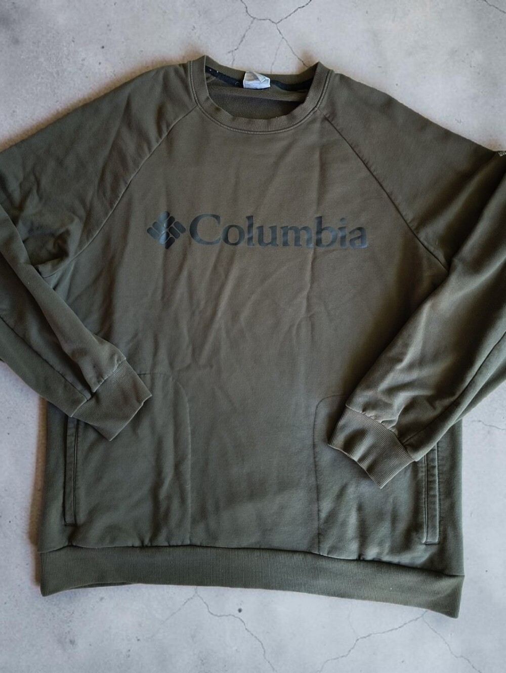 Columbia Men's  Logo Crewneck Sweatshirt - Brown/Olive